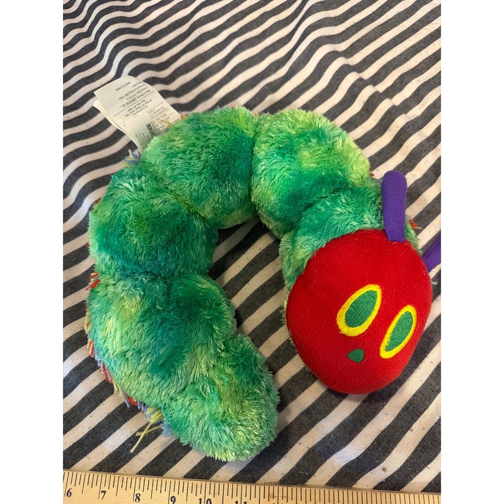 Eric Carle The Very Hungry Caterpillar Plush Stuffed Animal Green Red 10 Inch